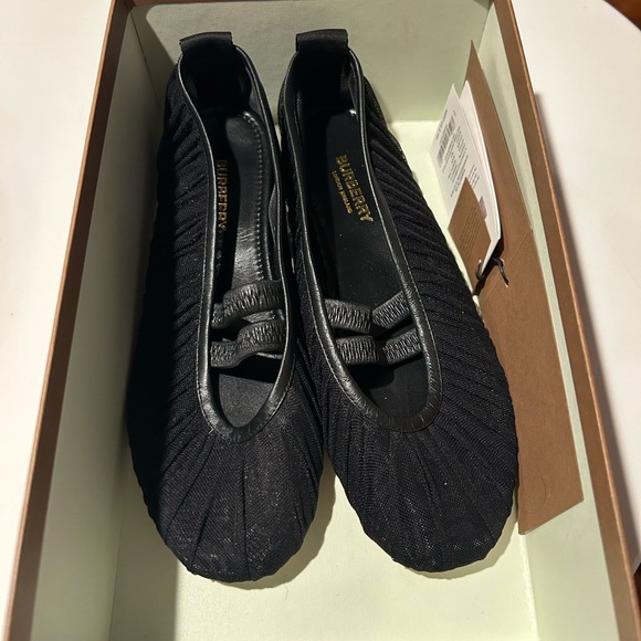 NWB RARE Auth BURBERRY "Grace" Ballerina Ruffled Tulle Mesh EUR38.5 - Picture 3 of 7